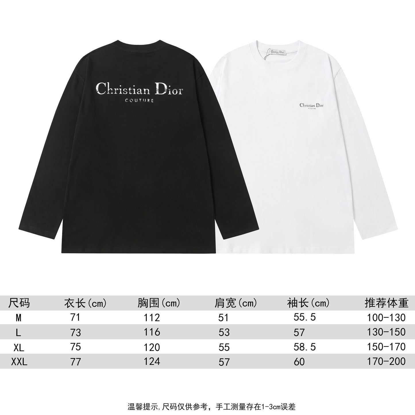 Dior Atelier Long-Sleeve T-Shirt 'Black'