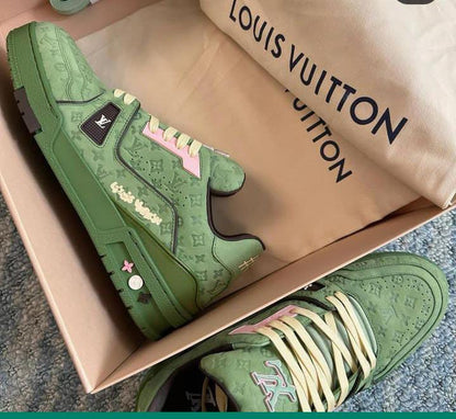 LOUIS VUITTON BY TYLER, THE CREATOR LV TRAINER GREEN